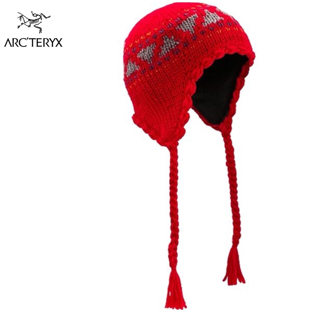 Women’s Arc'teryx red merino wool blend Zoe Toque